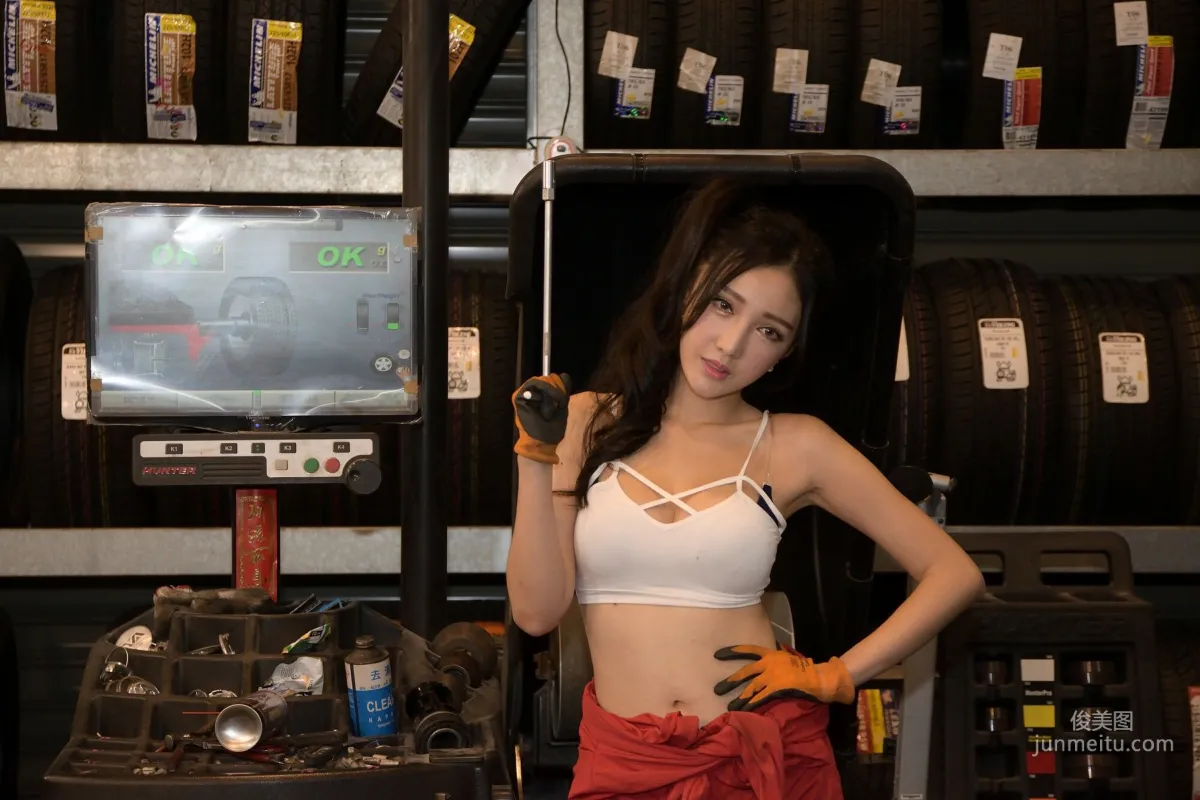 [台灣正妹] 趙芸Syuan《美顔的汽車修理工》 寫真集 56