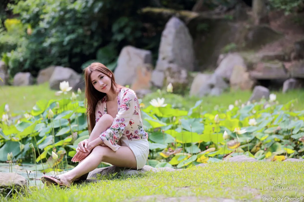 [Taiwan Beauties] Anber Xiao Anbai, MRT Xinbeitou Station, Outdoor Photo Set photo 16