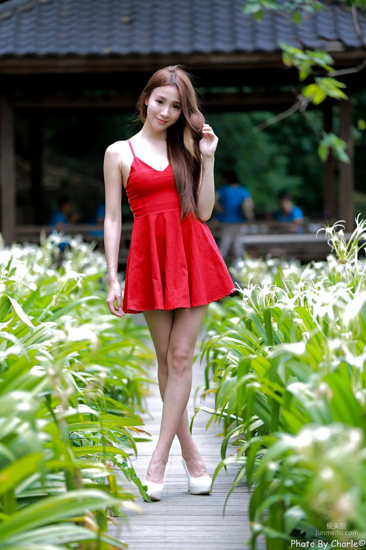 [Taiwan Beauties] Anber Xiao Anbai, MRT Xinbeitou Station, Outdoor Photo Set photo 41