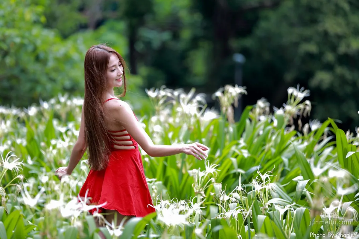[Taiwan Beauties] Anber Xiao Anbai, MRT Xinbeitou Station, Outdoor Photo Set photo 35