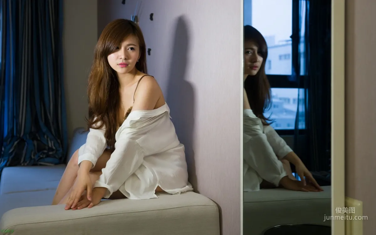 [Taiwan Beauties] Abbie Chiu, Black Stockings OL Lingerie Appreciation Photo Set photo 29