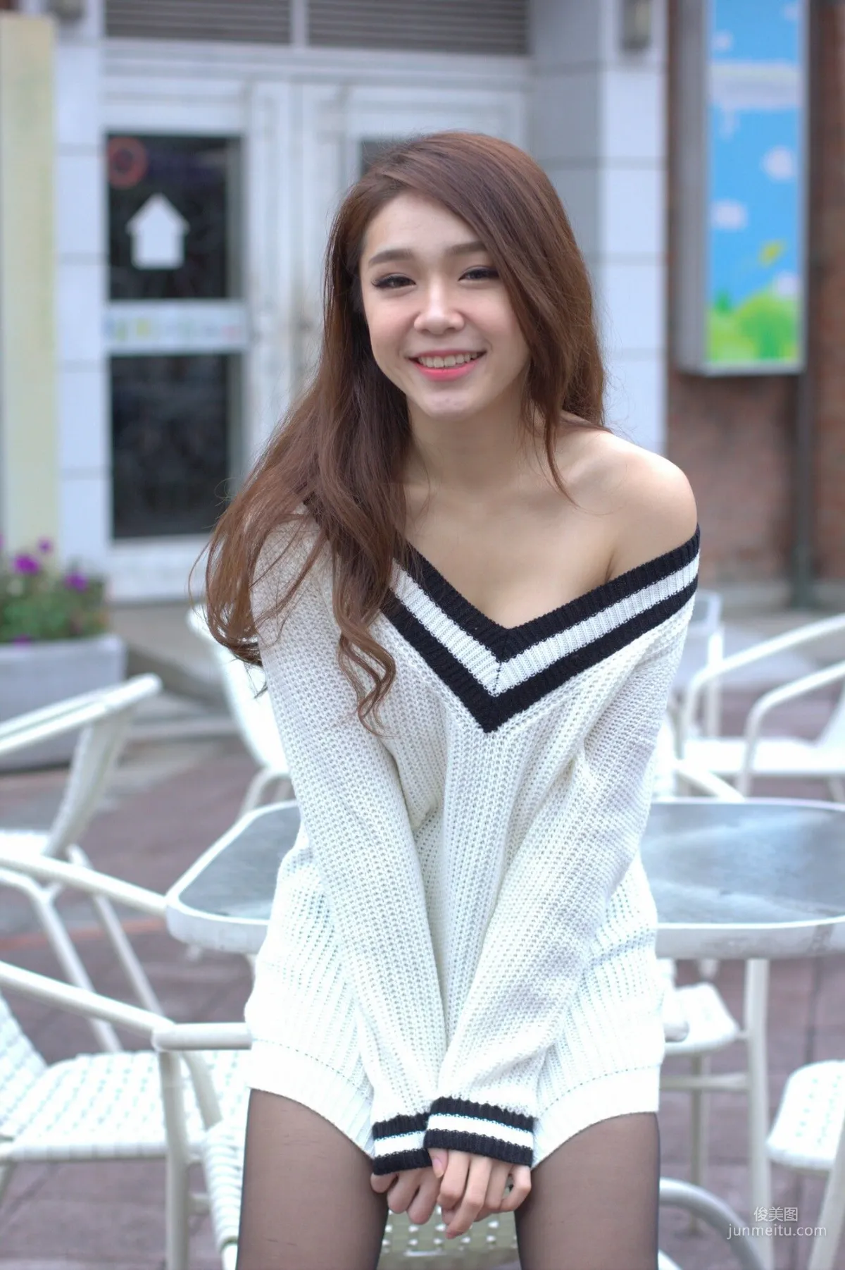 [Taiwan Beauties] Baby66 Black Stockings Street Snap Photo Set photo 41