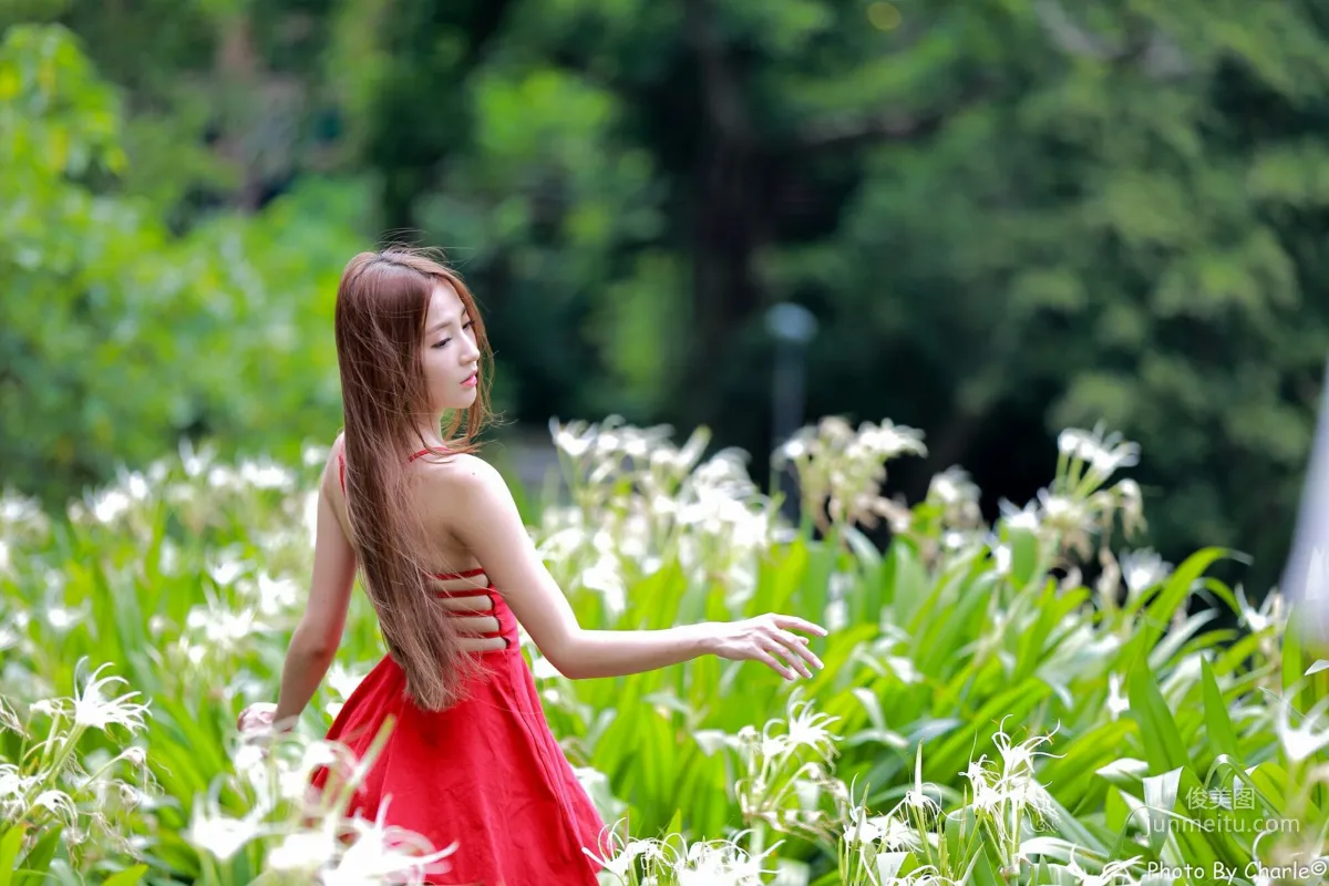 [Taiwan Beauties] Anber Xiao Anbai, MRT Xinbeitou Station, Outdoor Photo Set photo 36