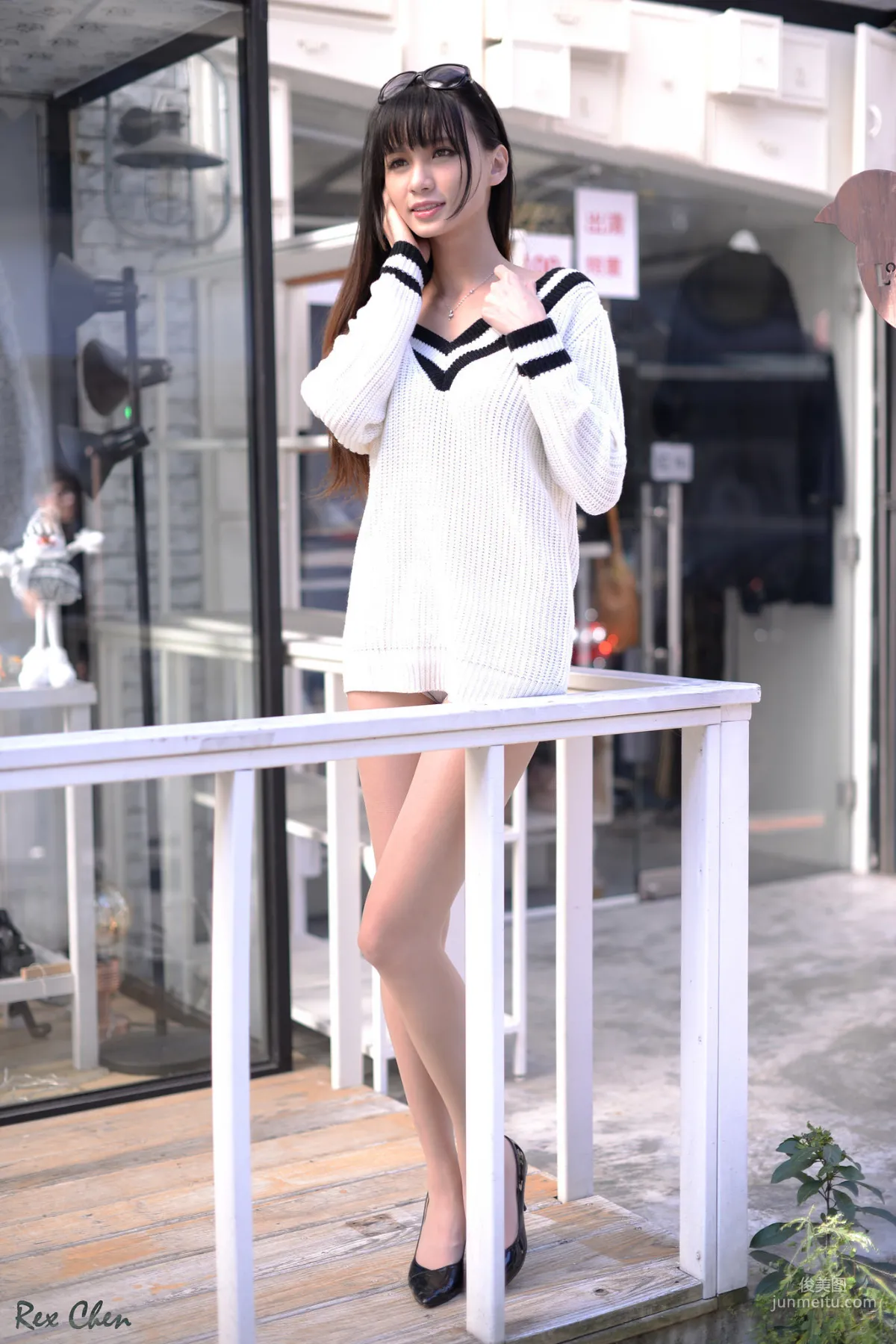 [Taiwan Web Celebrity Beauty] Cai Yixin - Outdoor Shoot 6 Outfit Collection Photo Set photo 10