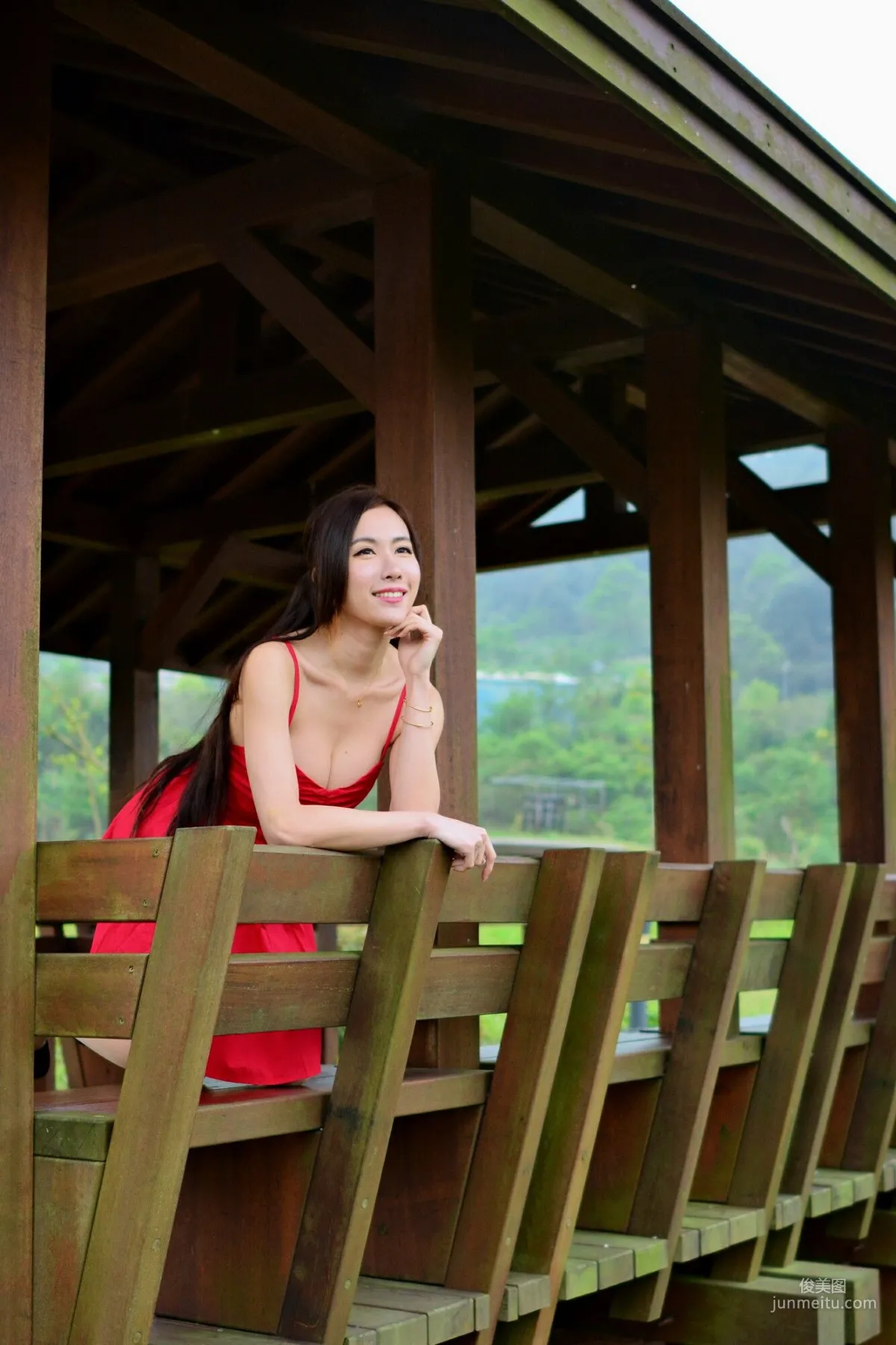 [Taiwan Beauties] Dora Yanxi, Landscape Green Outdoor Shoot (Three Outfits) Photo Set photo 43