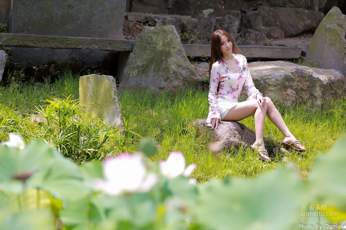 [Taiwan Beauties] Anber Xiao Anbai, MRT Xinbeitou Station, Outdoor Photo Set photo 19