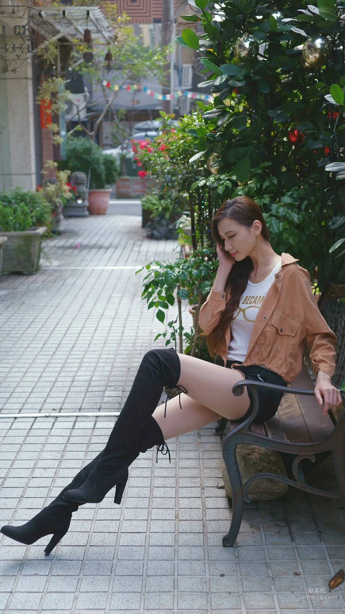 [Taiwan Web Celebrity Beauty] Cai Yixin - Outdoor Shoot 6 Outfit Collection Photo Set photo 26