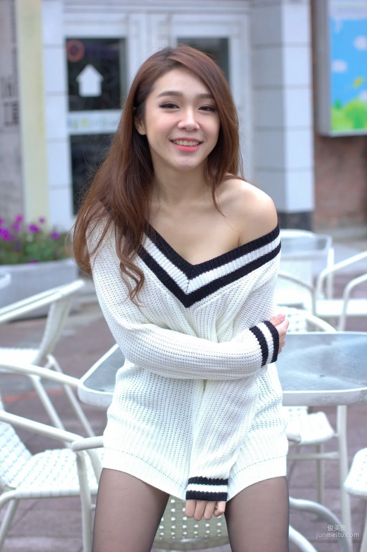 [Taiwan Beauties] Baby66 Black Stockings Street Snap Photo Set photo 42