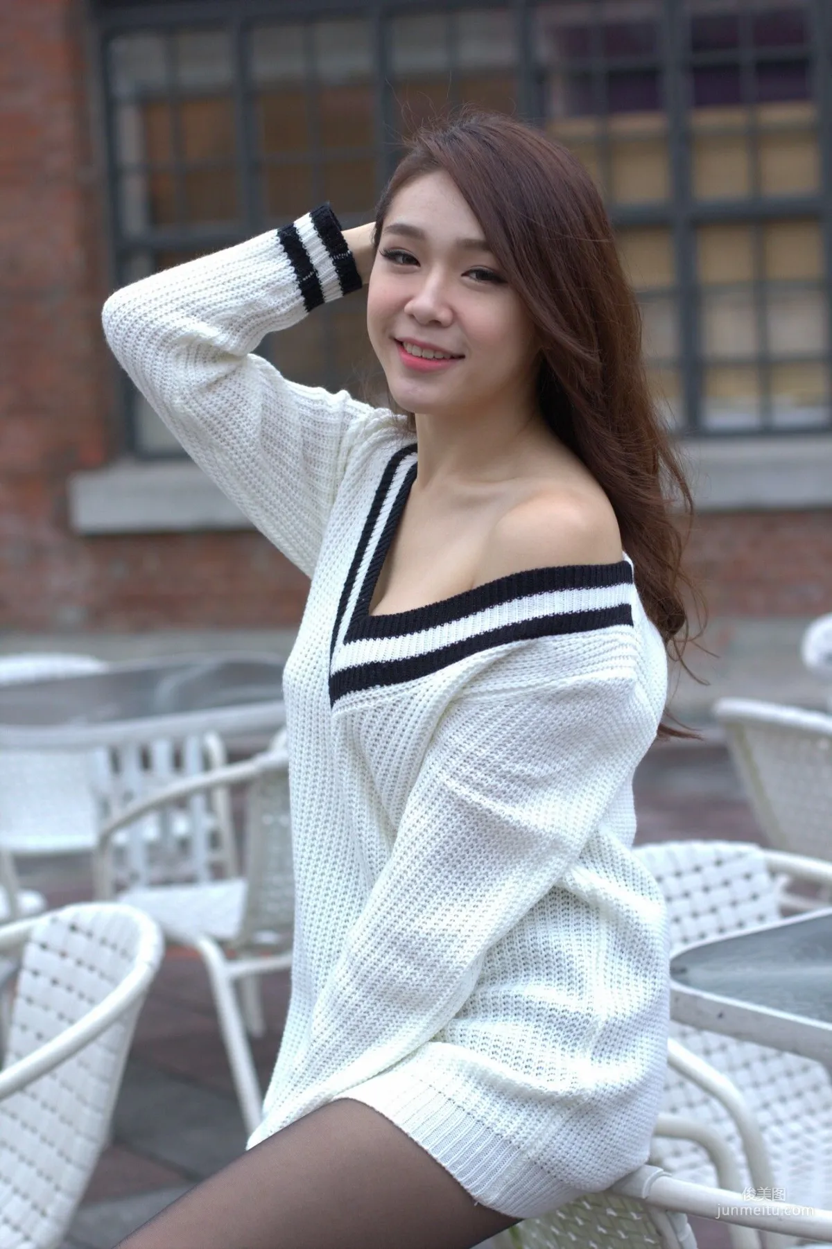[Taiwan Beauties] Baby66 Black Stockings Street Snap Photo Set photo 26