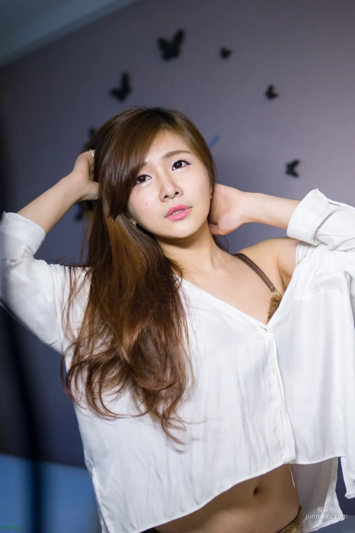 [Taiwan Beauties] Abbie Chiu, Black Stockings OL Lingerie Appreciation Photo Set photo 87