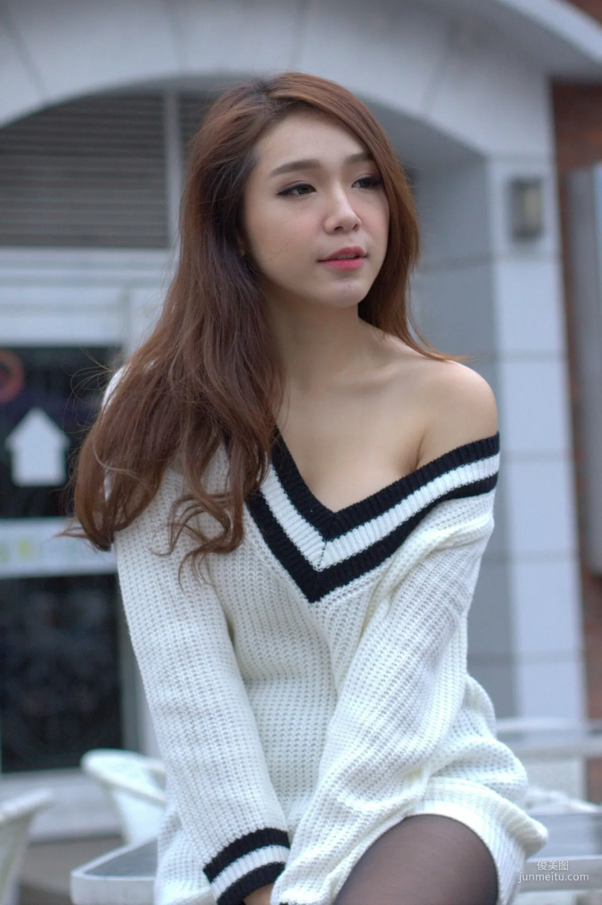 [Taiwan Beauties] Baby66 Black Stockings Street Snap Photo Set photo 30