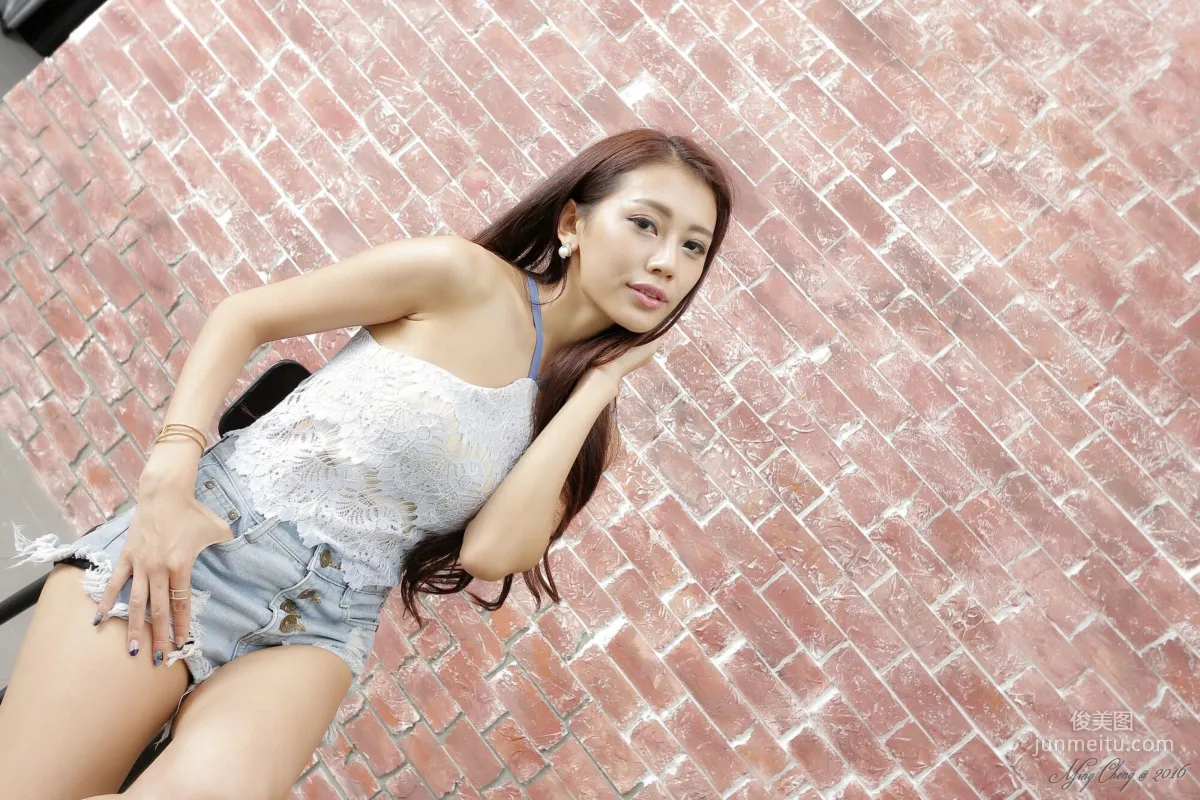 [Taiwan Beauties] Qian Honglin Jennifer (Qian Qian) - Hot Pants + Sexy Tank Top Photo Set photo 4