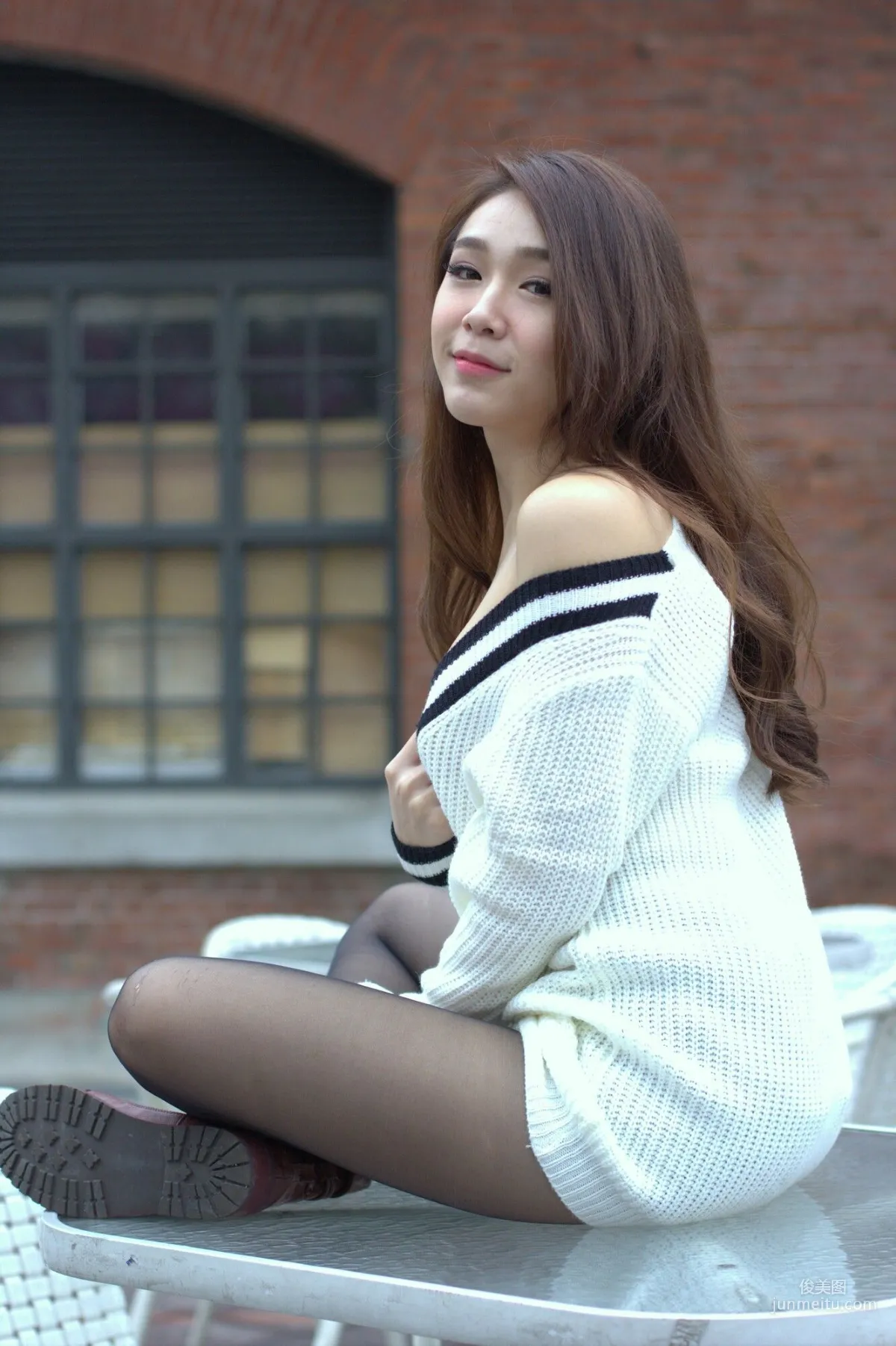 [Taiwan Beauties] Baby66 Black Stockings Street Snap Photo Set photo 52