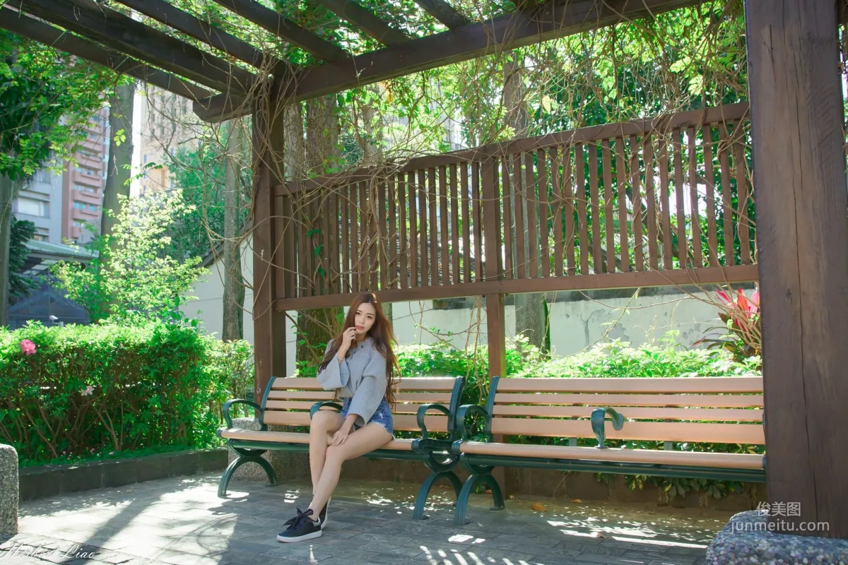[Taiwan Beauties] Huang Shangyan Rubis, Guting Station Area, Denim Hot Pants Street Snap Photo Set photo 44