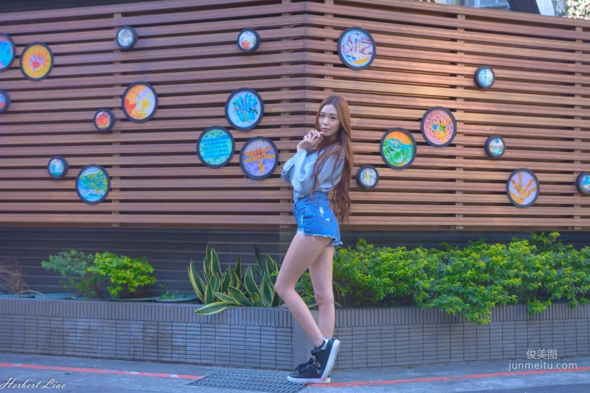 [Taiwan Beauties] Huang Shangyan Rubis, Guting Station Area, Denim Hot Pants Street Snap Photo Set photo 20