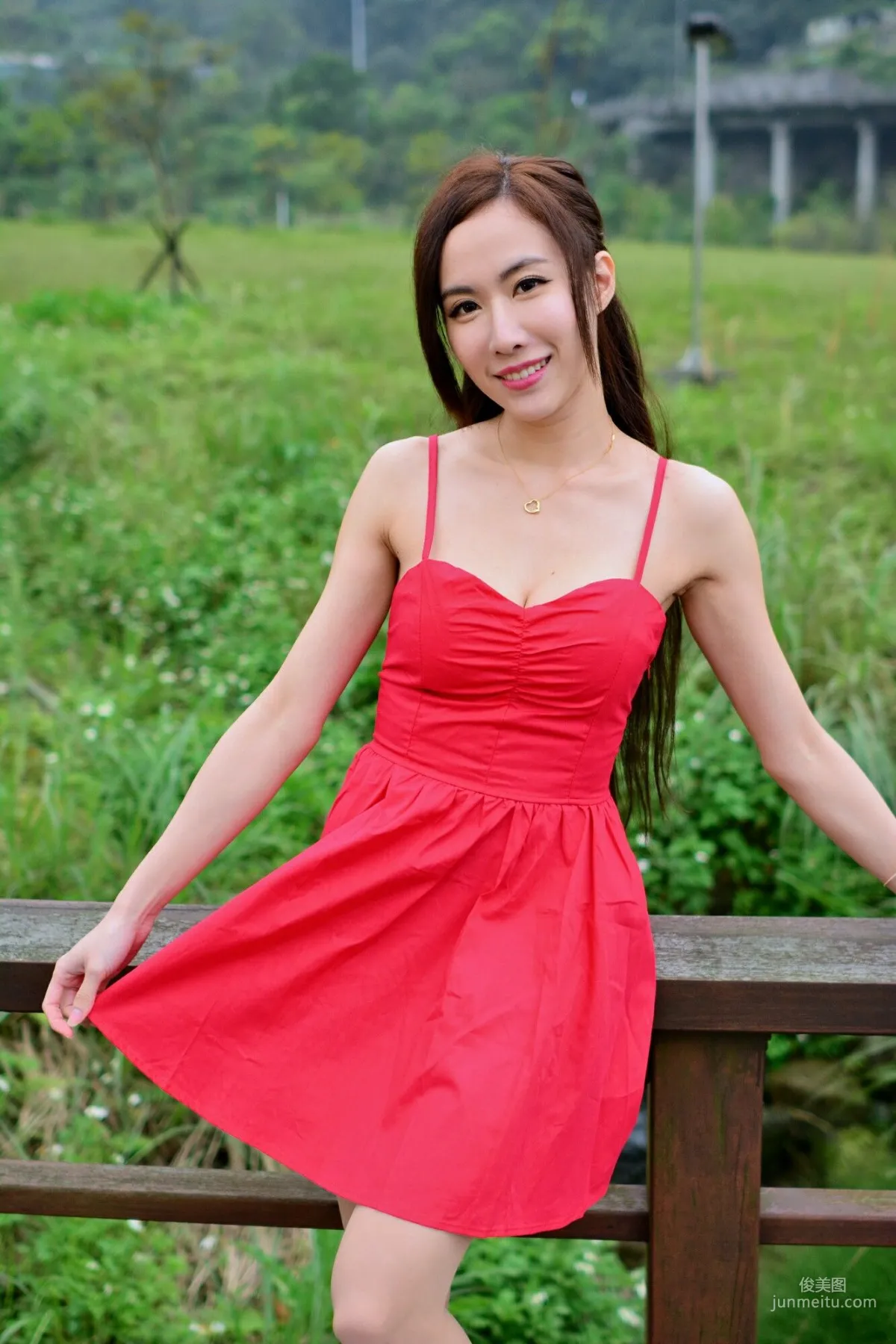 [Taiwan Beauties] Dora Yanxi, Landscape Green Outdoor Shoot (Three Outfits) Photo Set photo 35
