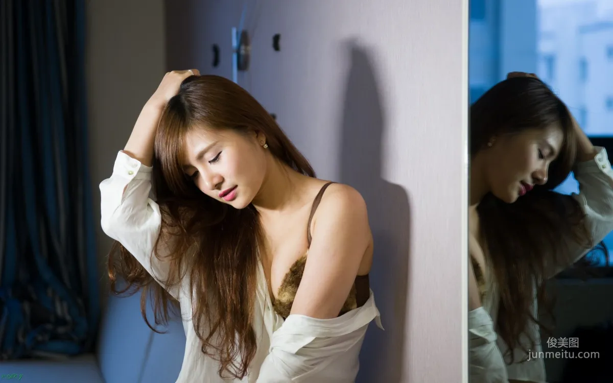 [Taiwan Beauties] Abbie Chiu, Black Stockings OL Lingerie Appreciation Photo Set photo 31