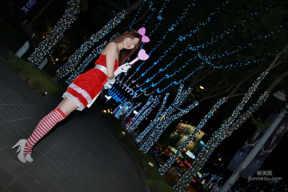 [Taiwan Beauties] Huang Pin Xuan, Banqiao Christmas City Night Shoot Photo Set photo 41