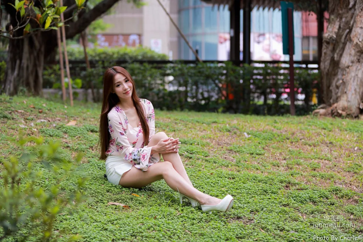 [Taiwan Beauties] Anber Xiao Anbai, MRT Xinbeitou Station, Outdoor Photo Set photo 2