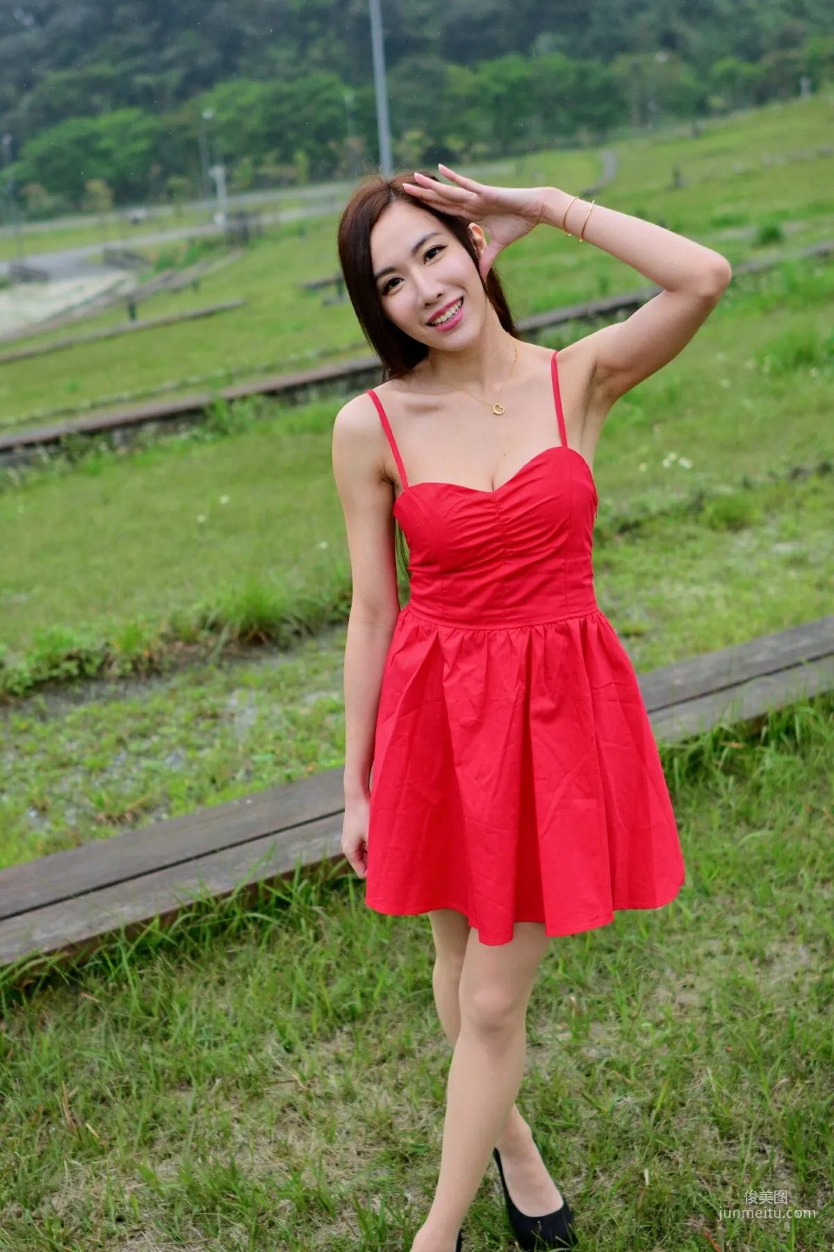[Taiwan Beauties] Dora Yanxi, Landscape Green Outdoor Shoot (Three Outfits) Photo Set photo 42