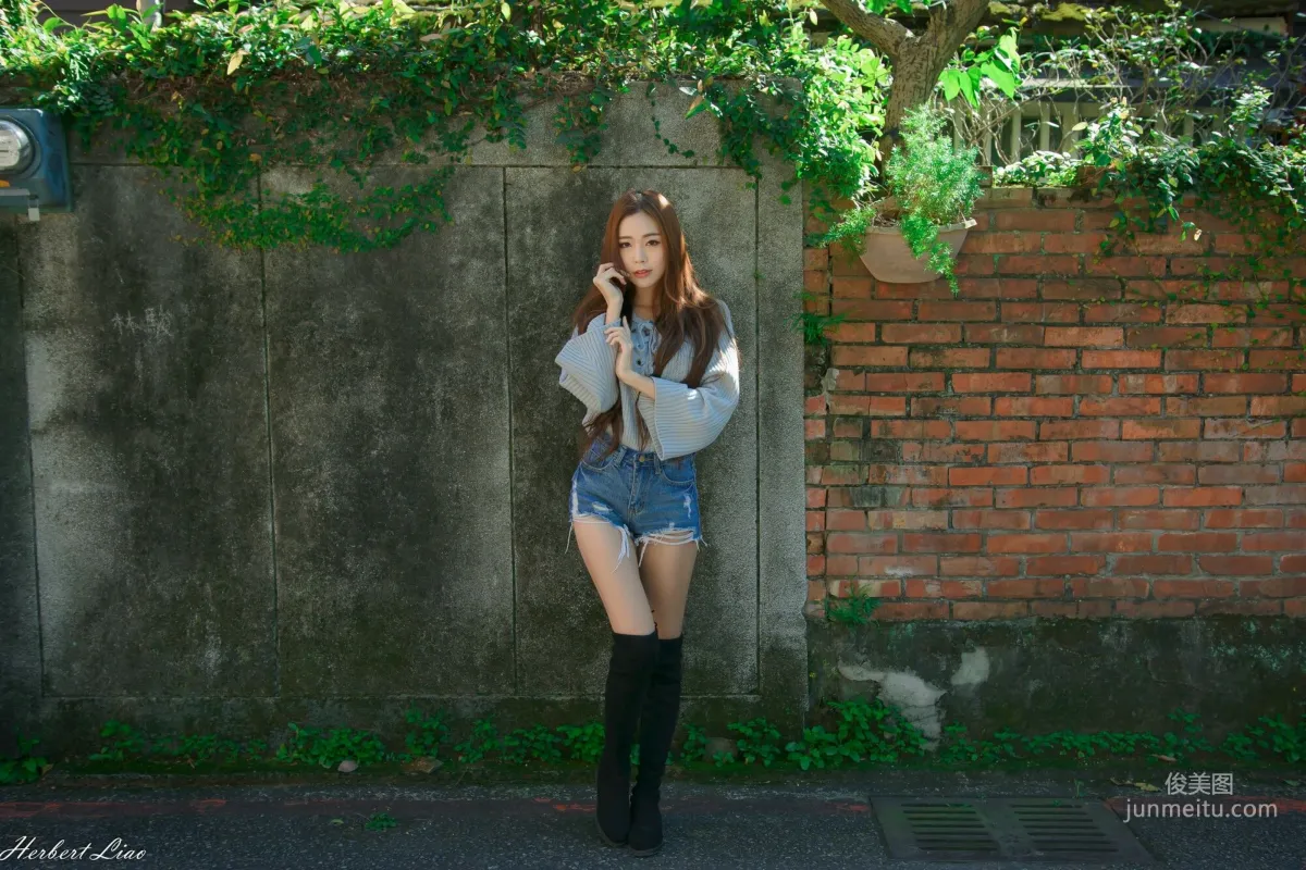 [Taiwan Beauties] Huang Shangyan Rubis, Guting Station Area, Denim Hot Pants Street Snap Photo Set photo 30