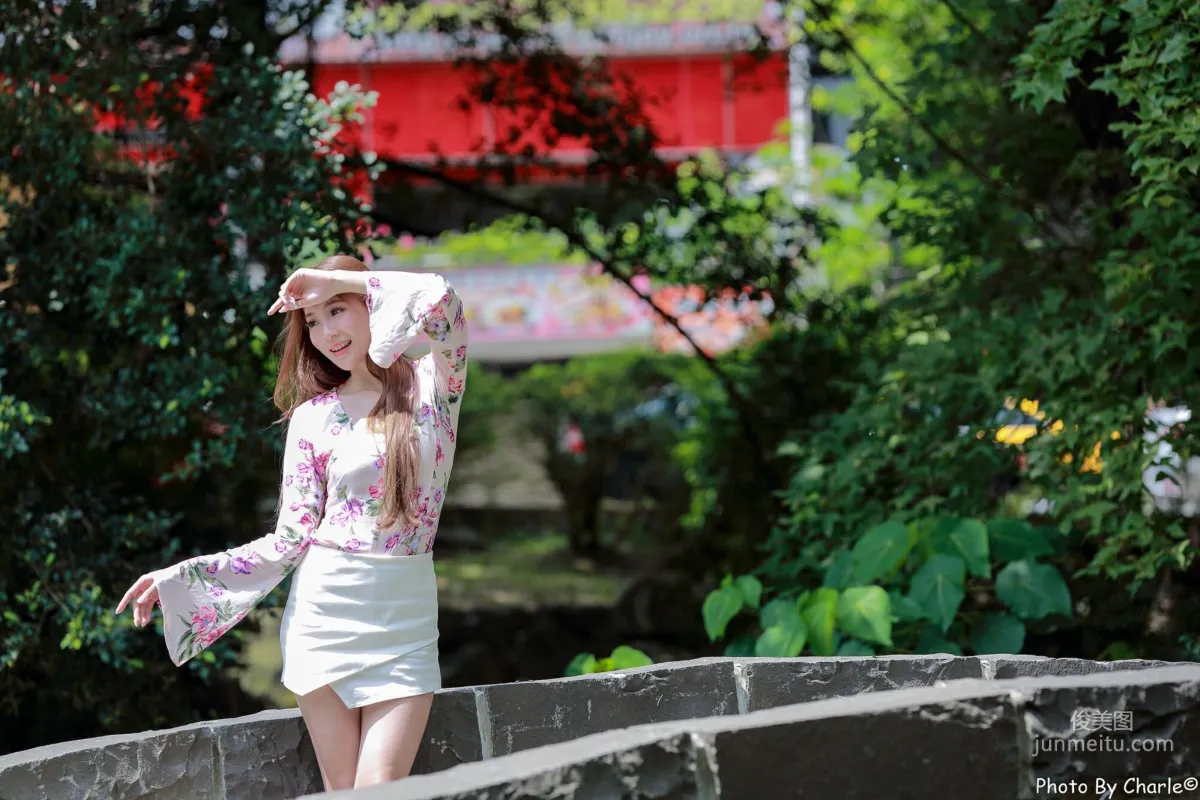 [Taiwan Beauties] Anber Xiao Anbai, MRT Xinbeitou Station, Outdoor Photo Set photo 10