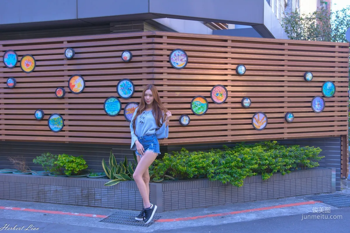 [Taiwan Beauties] Huang Shangyan Rubis, Guting Station Area, Denim Hot Pants Street Snap Photo Set photo 14