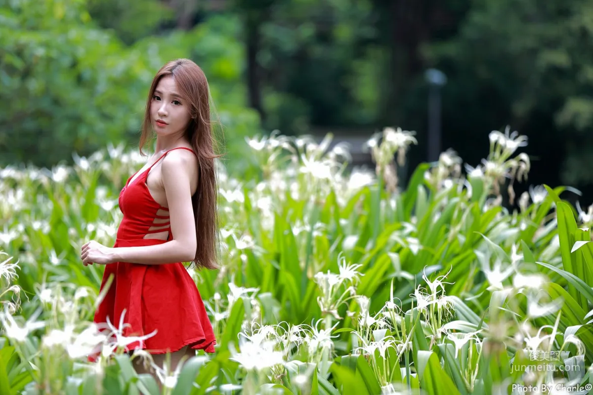 [Taiwan Beauties] Anber Xiao Anbai, MRT Xinbeitou Station, Outdoor Photo Set photo 33