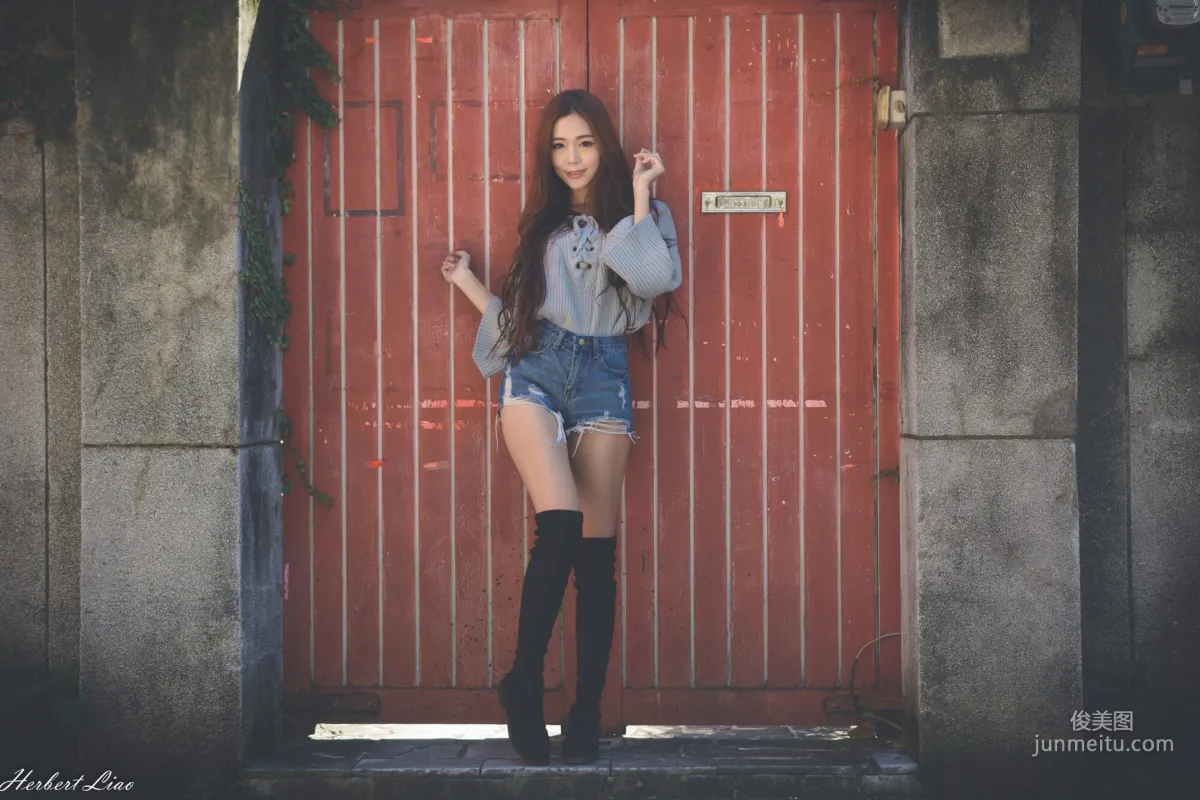 [Taiwan Beauties] Huang Shangyan Rubis, Guting Station Area, Denim Hot Pants Street Snap Photo Set photo 52