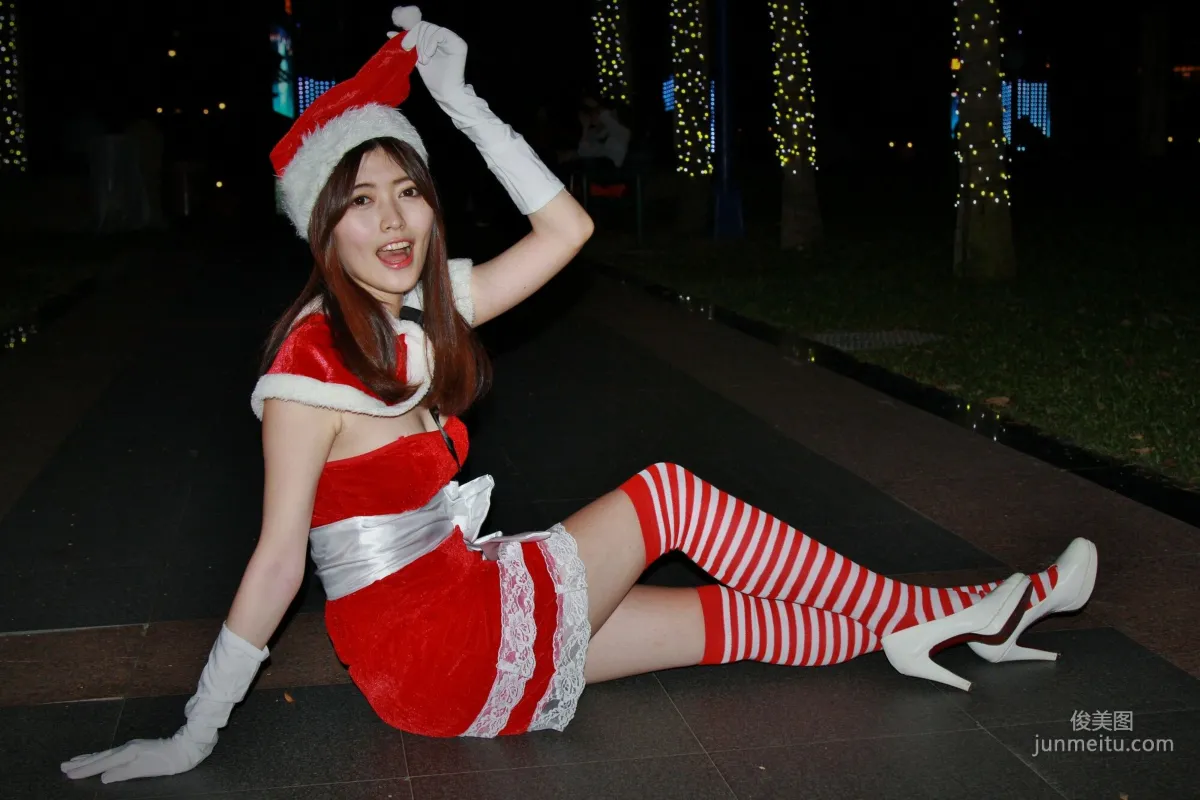 [Taiwan Beauties] Huang Pin Xuan, Banqiao Christmas City Night Shoot Photo Set photo 50