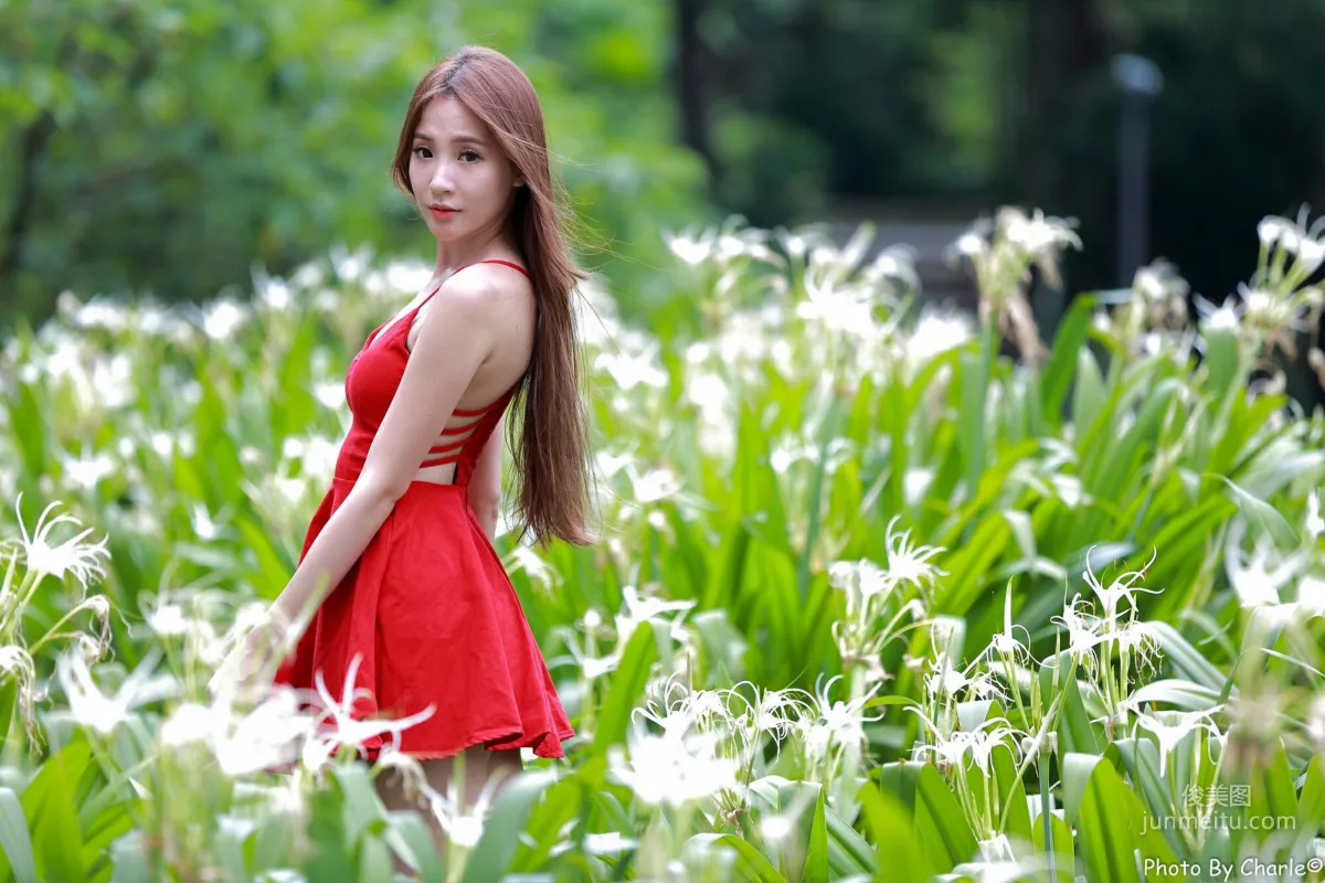 [Taiwan Beauties] Anber Xiao Anbai, MRT Xinbeitou Station, Outdoor Photo Set photo 32