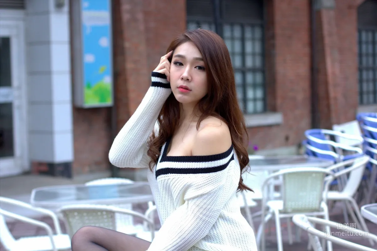 [Taiwan Beauties] Baby66 Black Stockings Street Snap Photo Set photo 51