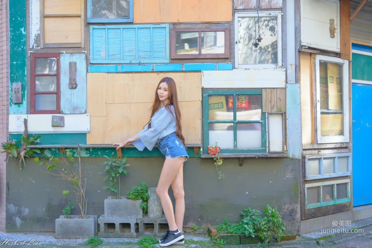 [Taiwan Beauties] Huang Shangyan Rubis, Guting Station Area, Denim Hot Pants Street Snap Photo Set photo 55