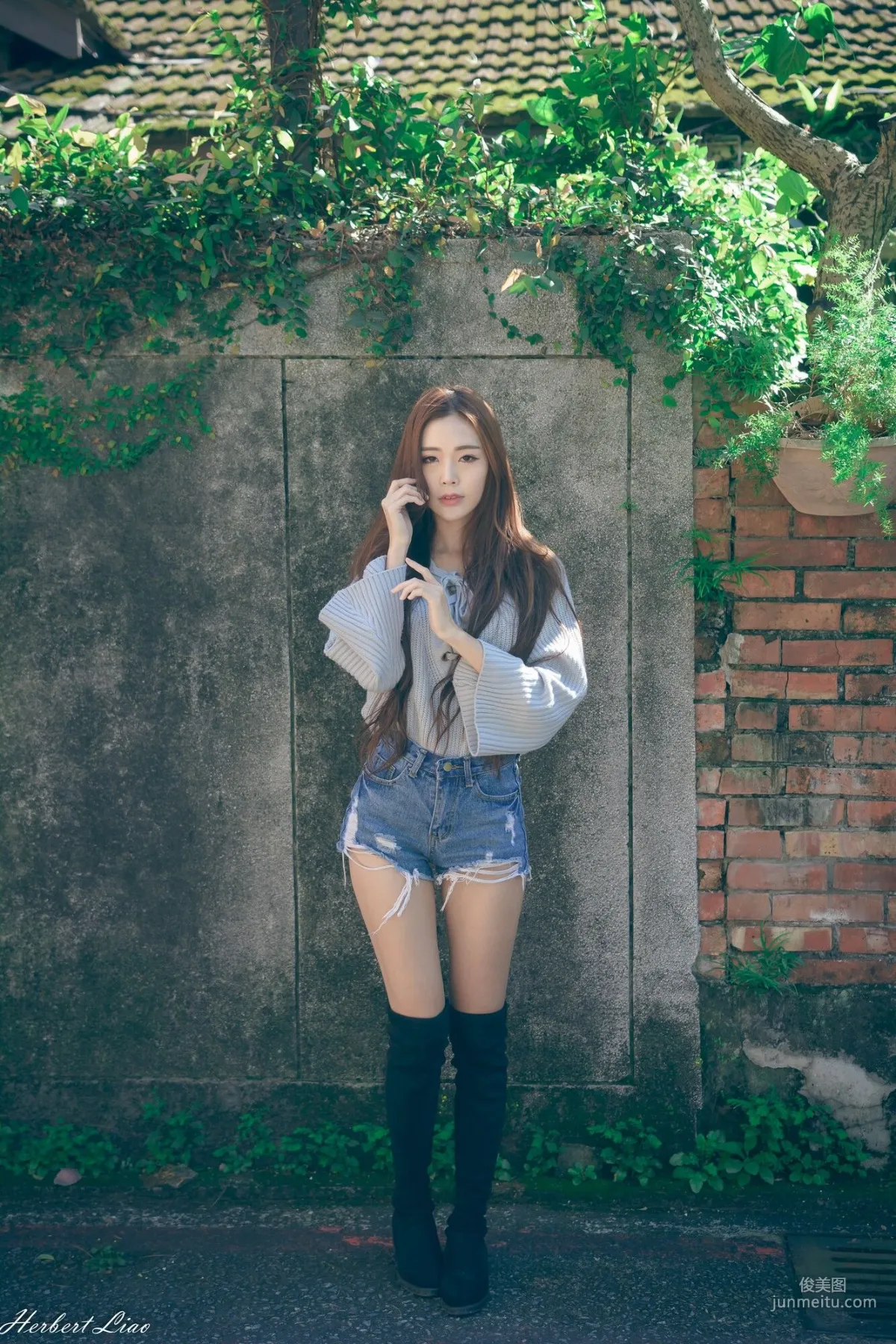 [Taiwan Beauties] Huang Shangyan Rubis, Guting Station Area, Denim Hot Pants Street Snap Photo Set photo 31