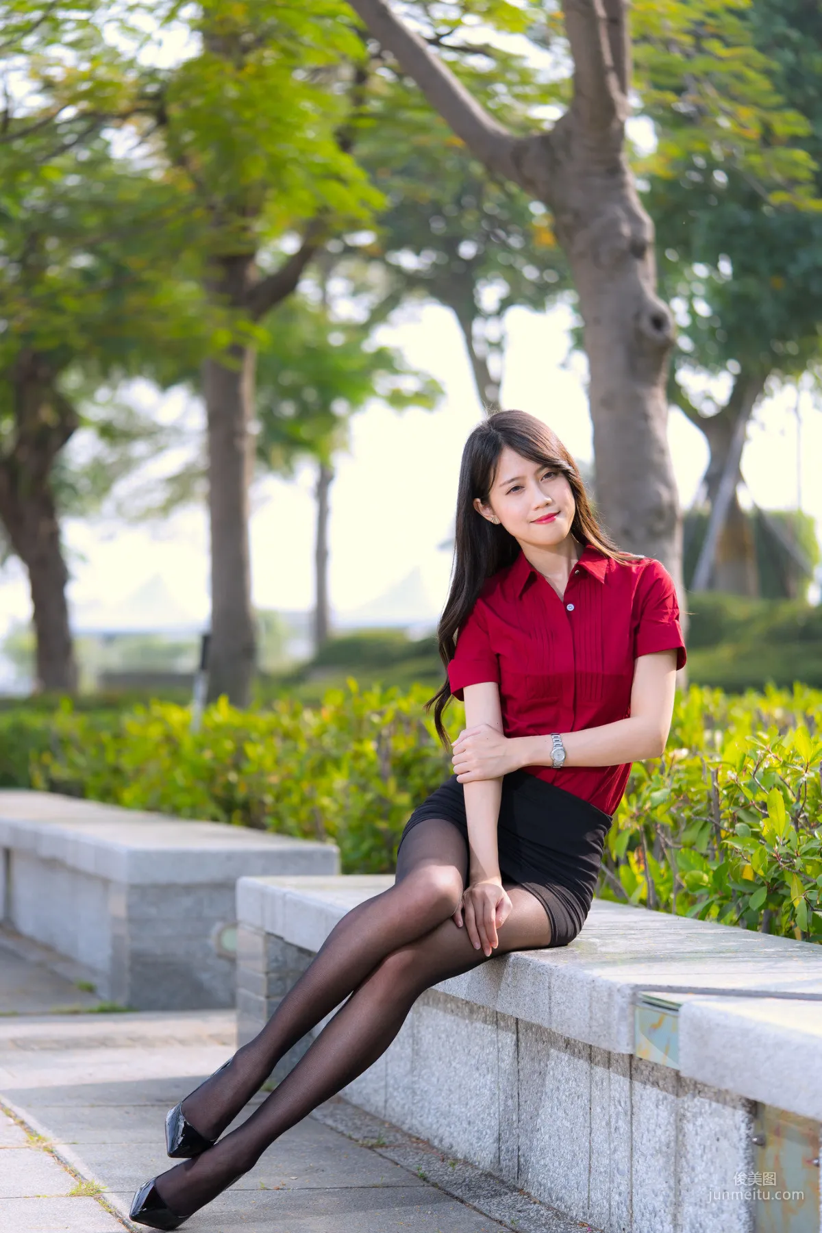 [Taiwan Beauties] Baoer Candy Dream Mall Black Stockings Street Snap Photo Set photo 65