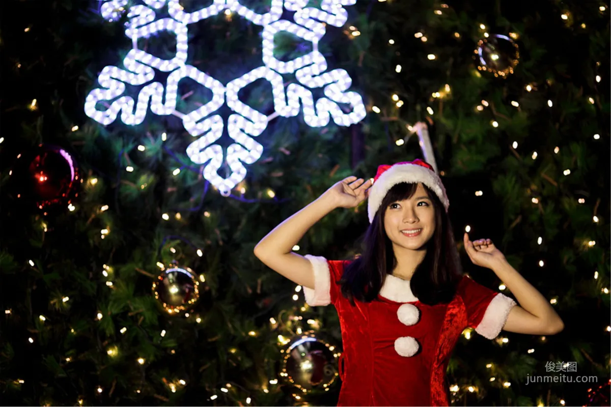 [Taiwan Beauties] Yu Chengjing (Xiao Jing) Xinyi Shopping District Christmas Night Shoot Photo Set photo 5