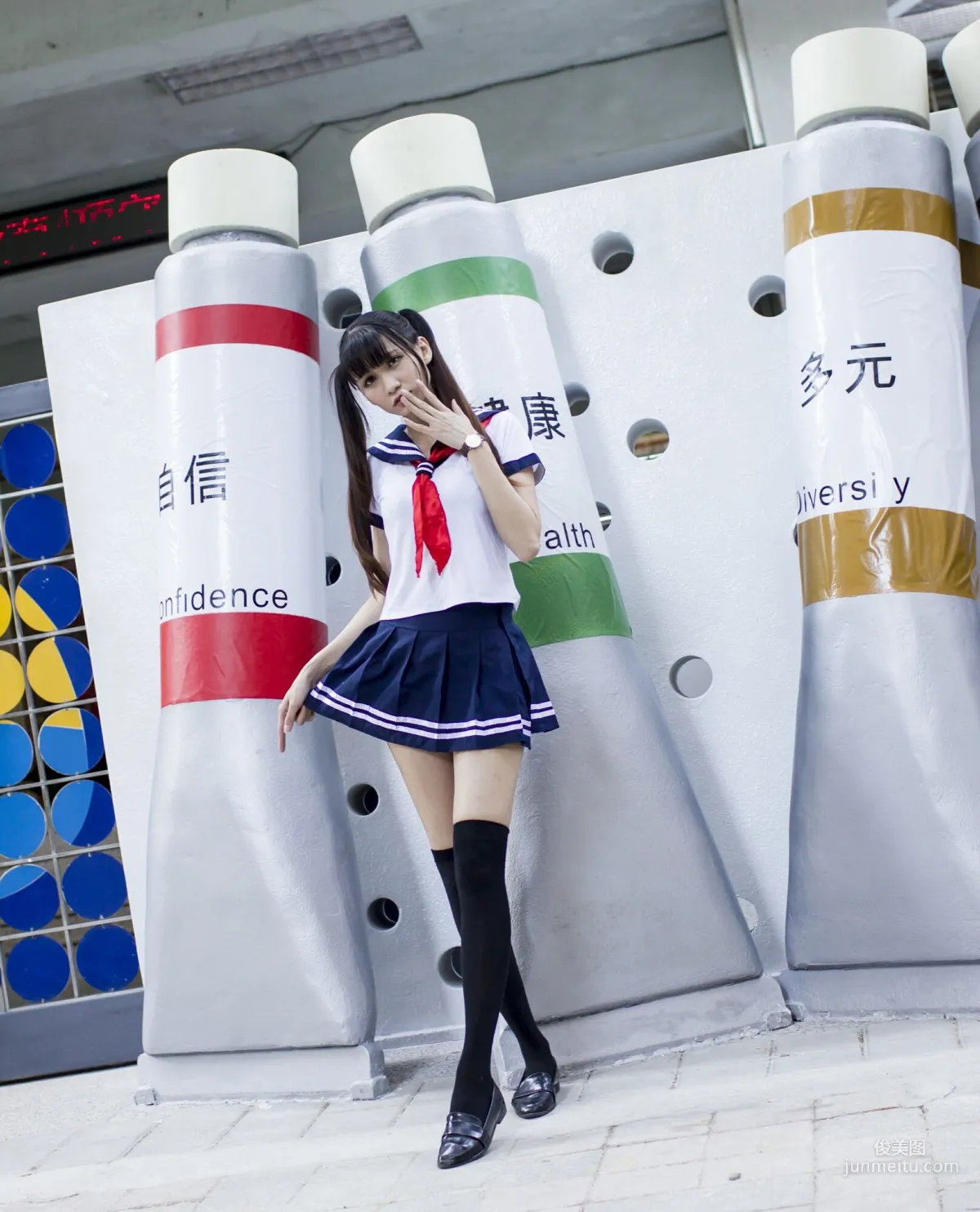 [Taiwan Beauties] Cai Yixin, Chiang Kai-shek Memorial Hall + Fujin Street Fashion Outdoor Shoot Photo Set photo 33