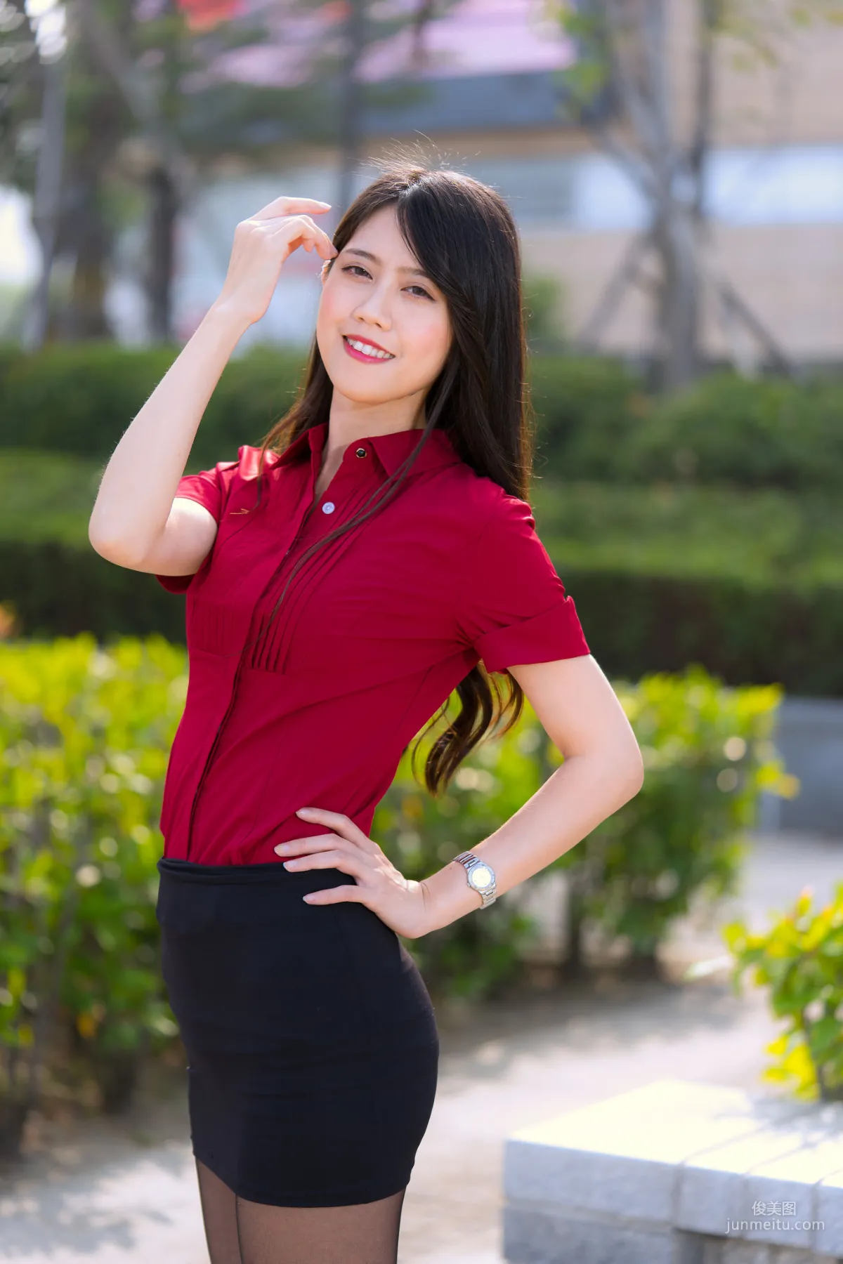 [Taiwan Beauties] Baoer Candy Dream Mall Black Stockings Street Snap Photo Set photo 34