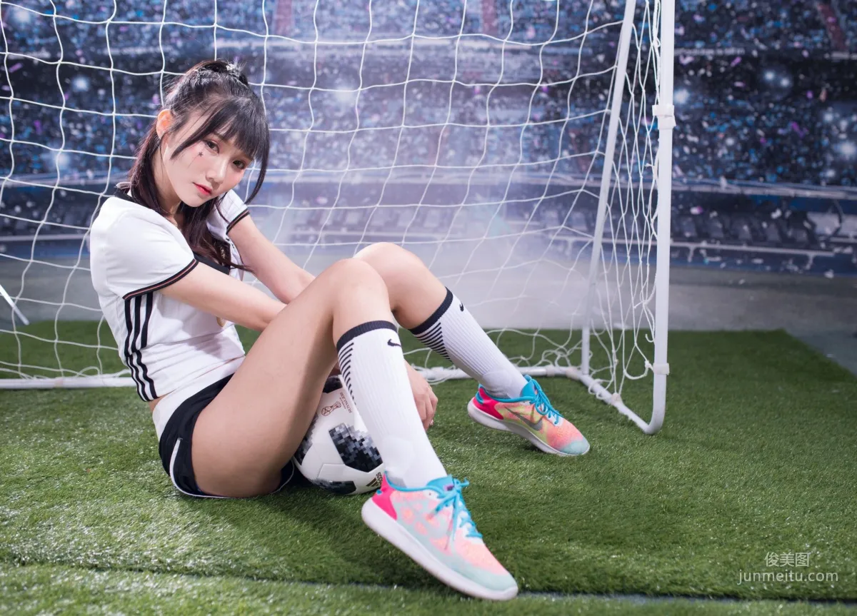 [Taiwan Beauties] Qiao Qiaoer Sylvia, Piano Studio Football Baby Photo Set photo 9