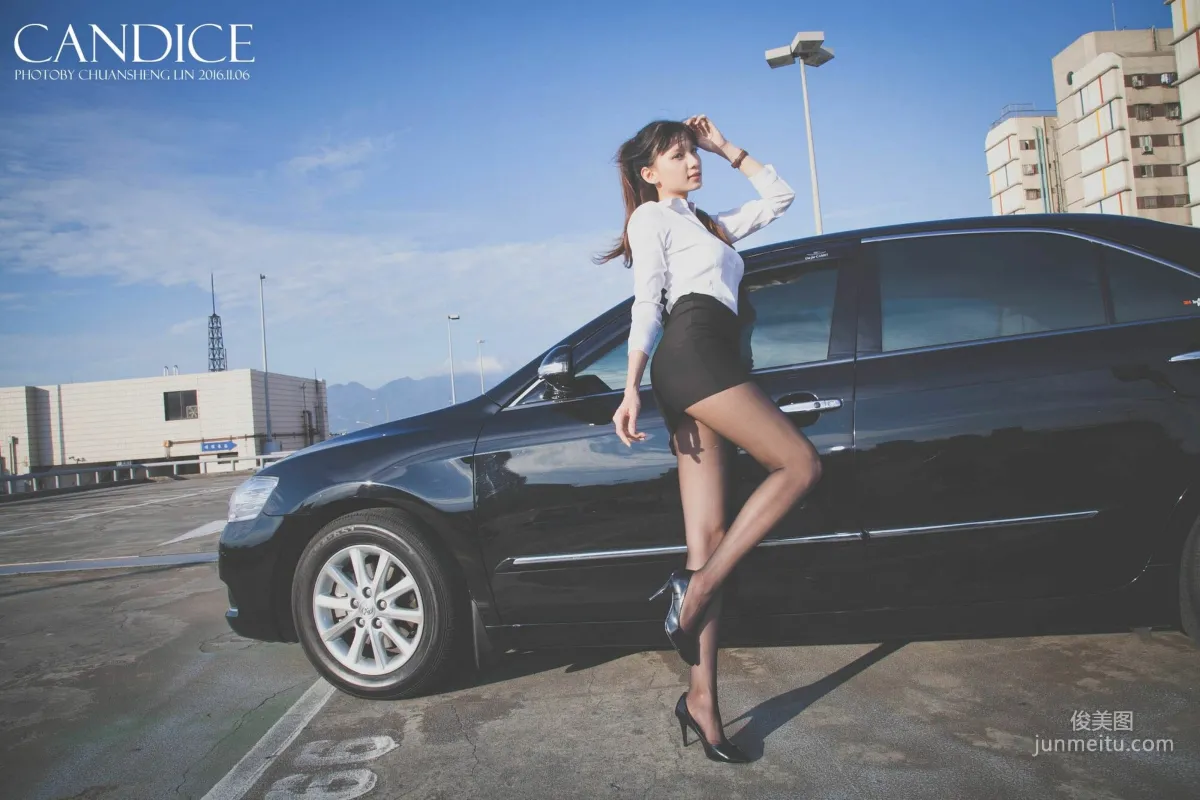 [台灣嫩模] 蔡譯心Candice《車外拍》 寫真集 44