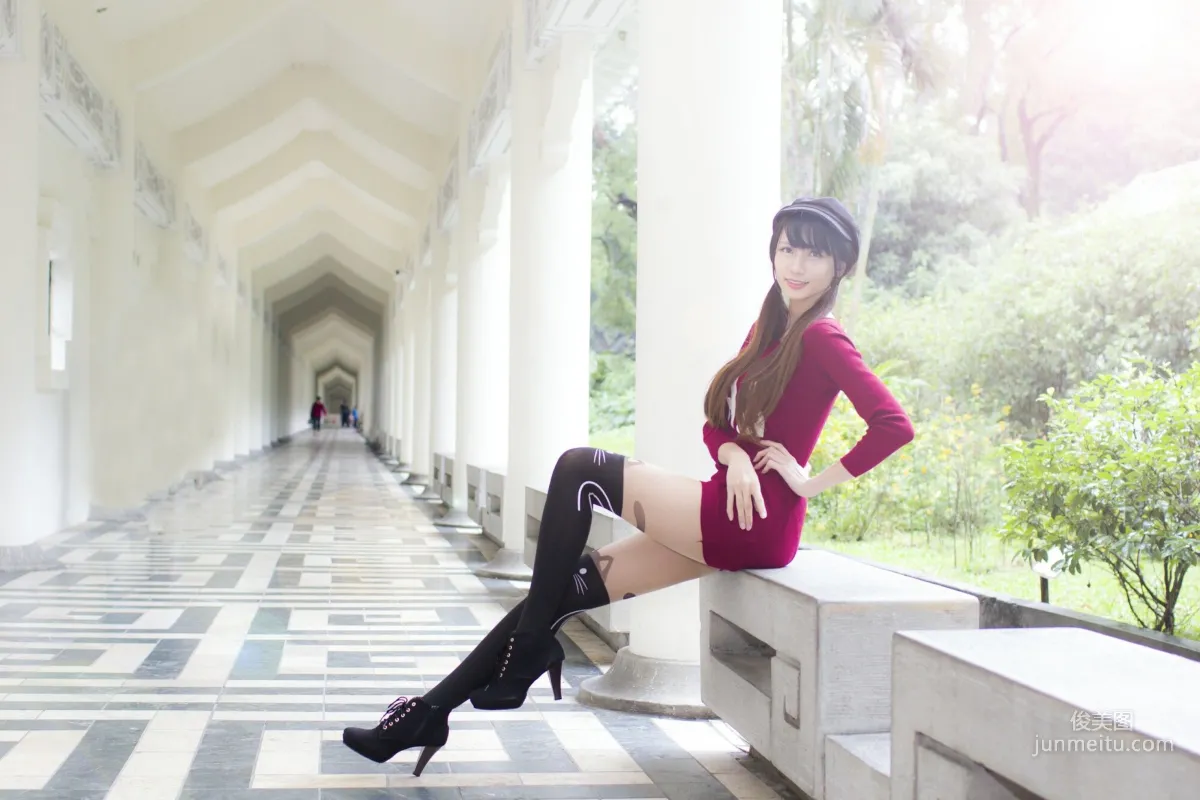 [Taiwan Beauties] Cai Yixin, Chiang Kai-shek Memorial Hall + Fujin Street Fashion Outdoor Shoot Photo Set photo 19