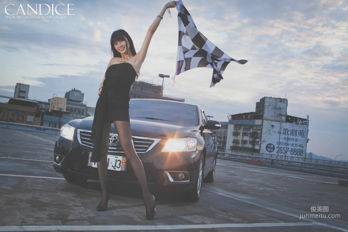 [台灣嫩模] 蔡譯心Candice《車外拍》 寫真集 74