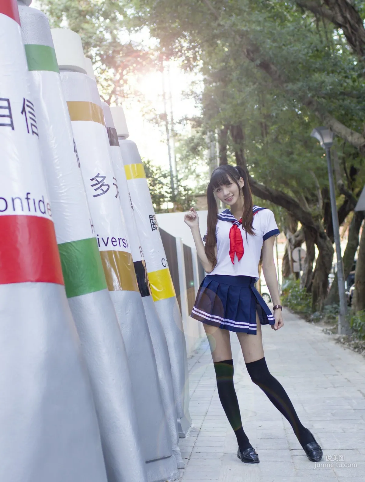 [Taiwan Beauties] Cai Yixin, Chiang Kai-shek Memorial Hall + Fujin Street Fashion Outdoor Shoot Photo Set photo 30
