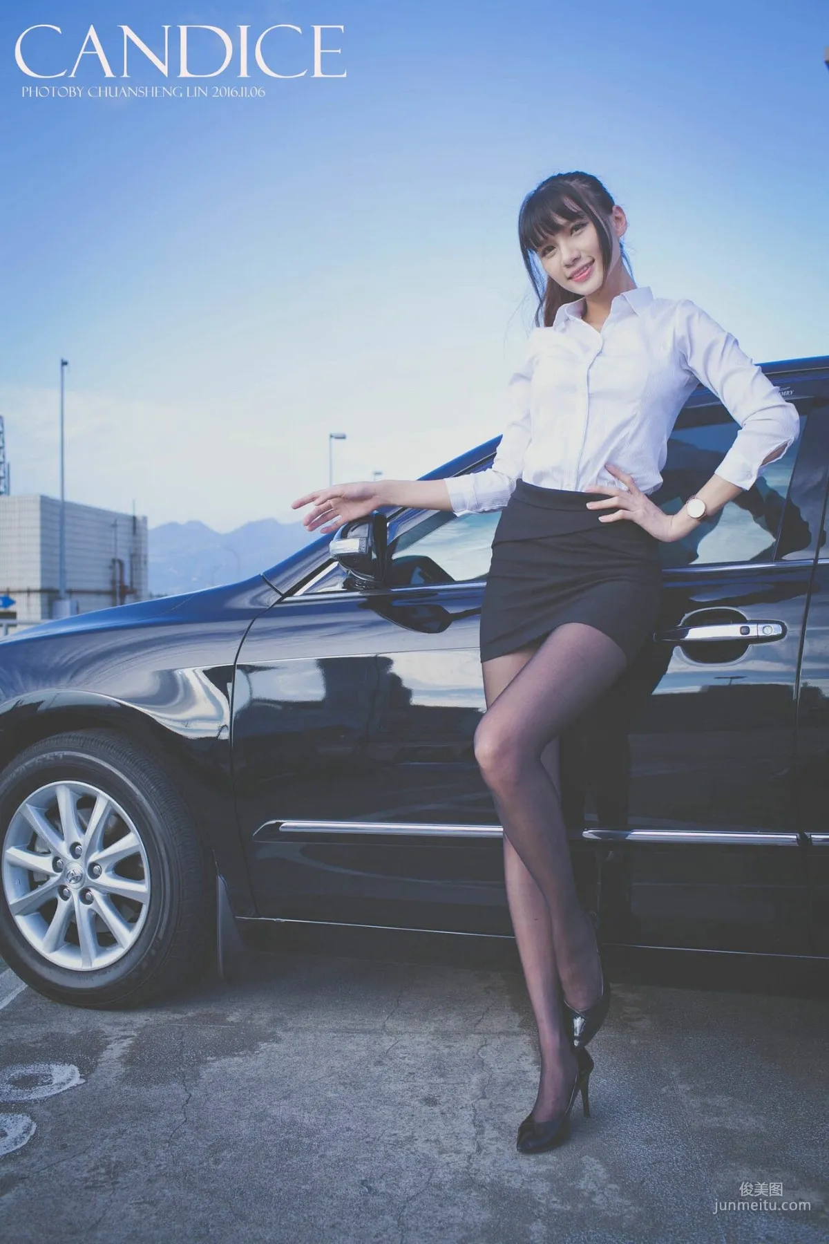 [台灣嫩模] 蔡譯心Candice《車外拍》 寫真集 33