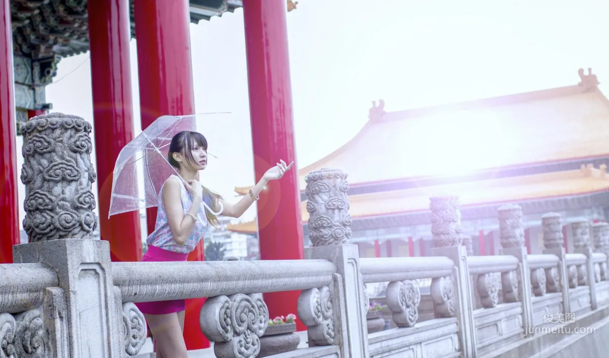 [Taiwan Beauties] Cai Yixin, Chiang Kai-shek Memorial Hall + Fujin Street Fashion Outdoor Shoot Photo Set photo 3