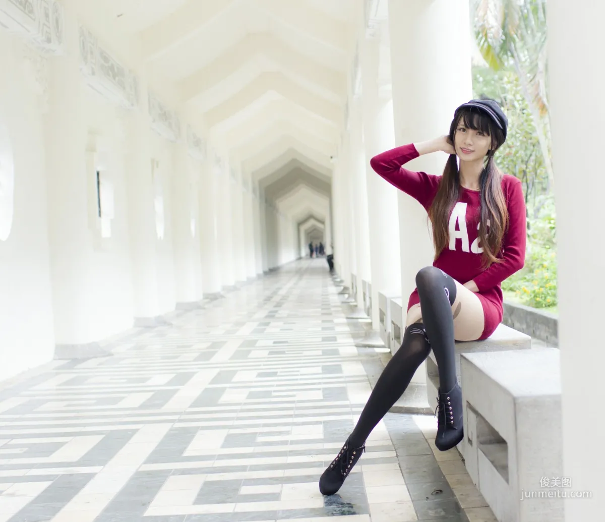 [Taiwan Beauties] Cai Yixin, Chiang Kai-shek Memorial Hall + Fujin Street Fashion Outdoor Shoot Photo Set photo 20