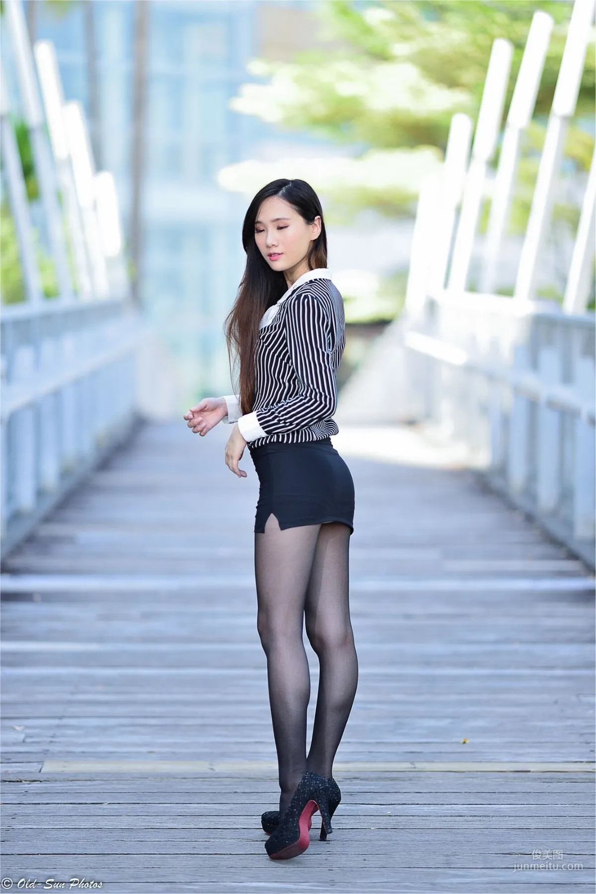 [台灣正妹] 張小米 - 黑絲OL女郎外拍 寫真集 43