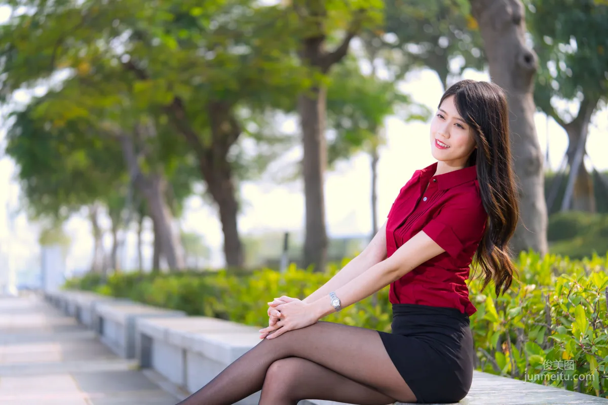 [Taiwan Beauties] Baoer Candy Dream Mall Black Stockings Street Snap Photo Set photo 67