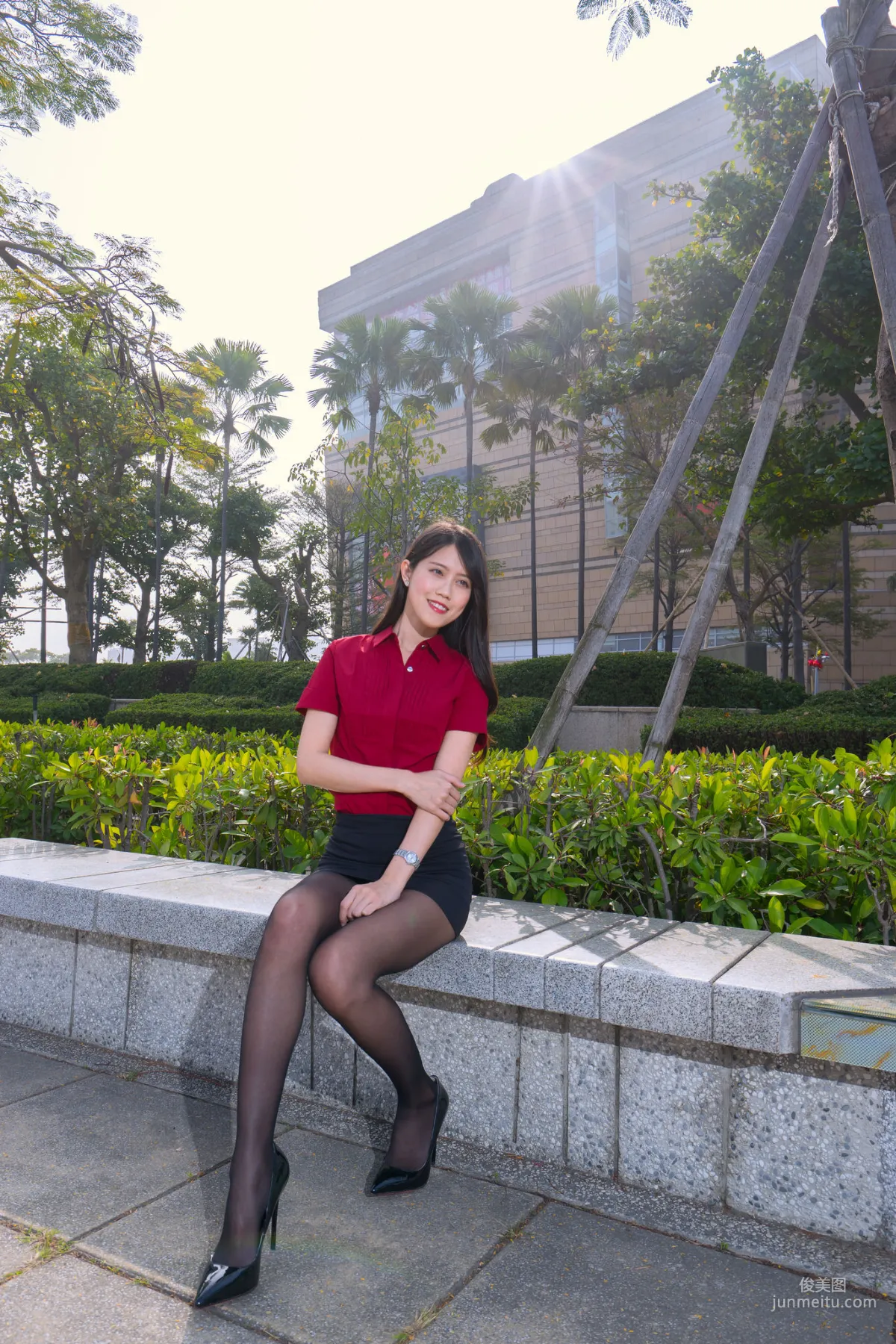 [Taiwan Beauties] Baoer Candy Dream Mall Black Stockings Street Snap Photo Set photo 43
