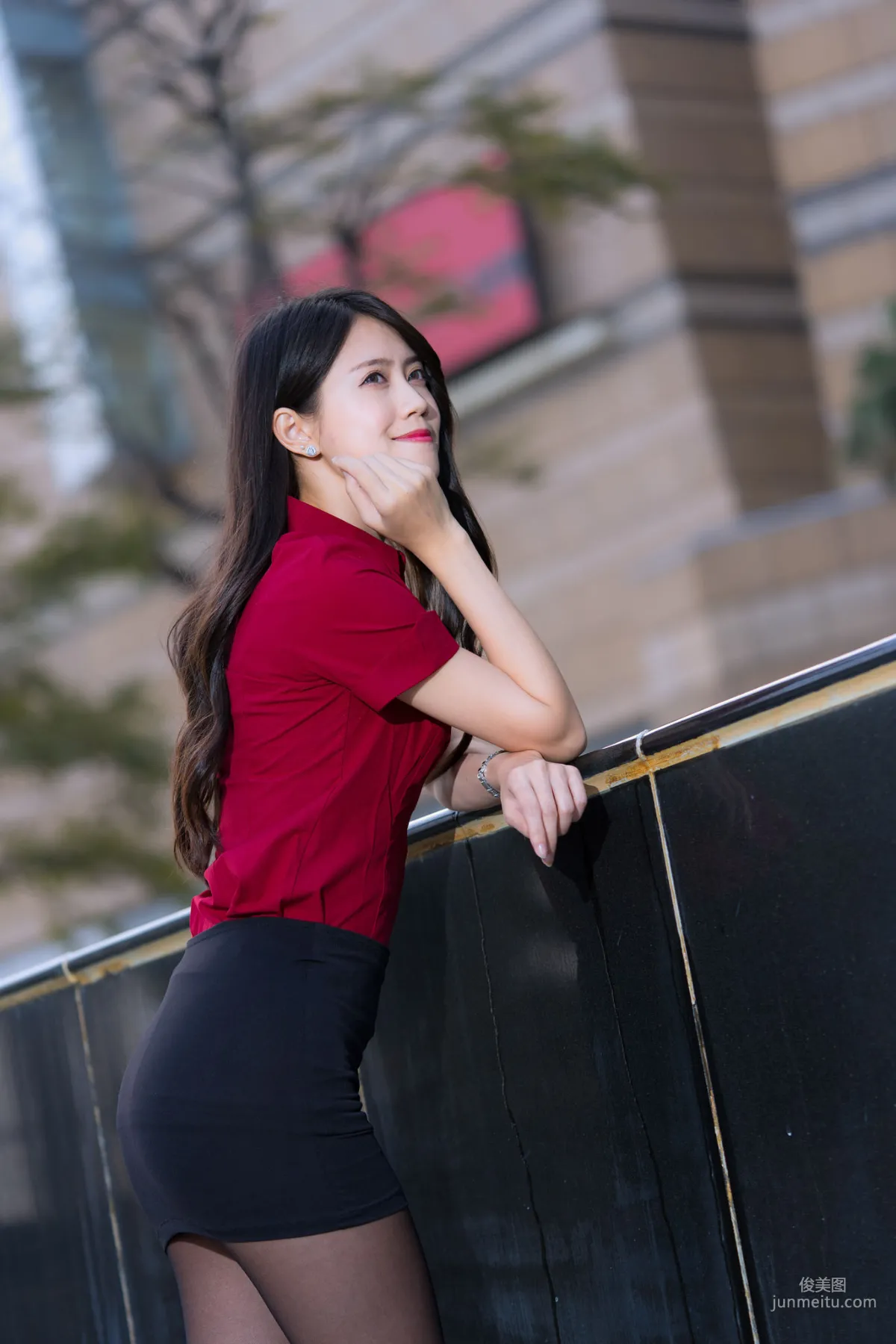 [Taiwan Beauties] Baoer Candy Dream Mall Black Stockings Street Snap Photo Set photo 6